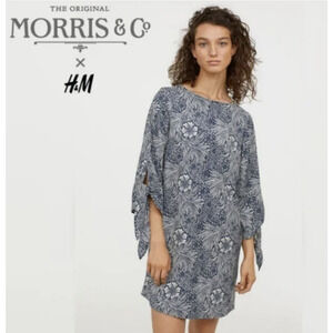 Morris & Co by H&M Womens 3/4 Tie Sleeve, Mini Dress, Size 2